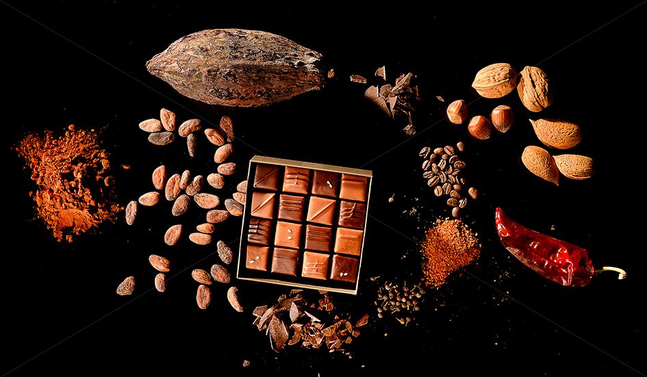 composition culinaire pour les chocolats Chappaz à St laurent du Pont (38)